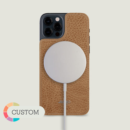 Customizable iPhone Mini Leather Back - Vaja