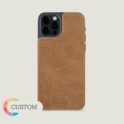 Customizable iPhone Mini Leather Back - Vaja