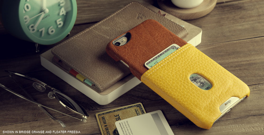 Grip ID - Funda de cuero tipo billetera para iPhone 6/6s