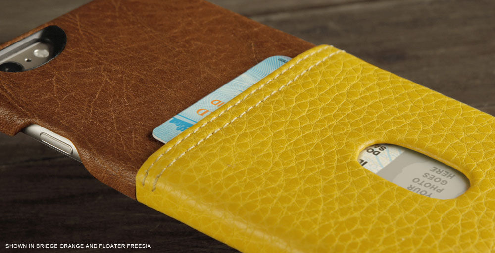 Grip ID - Funda de cuero tipo billetera para iPhone 6/6s