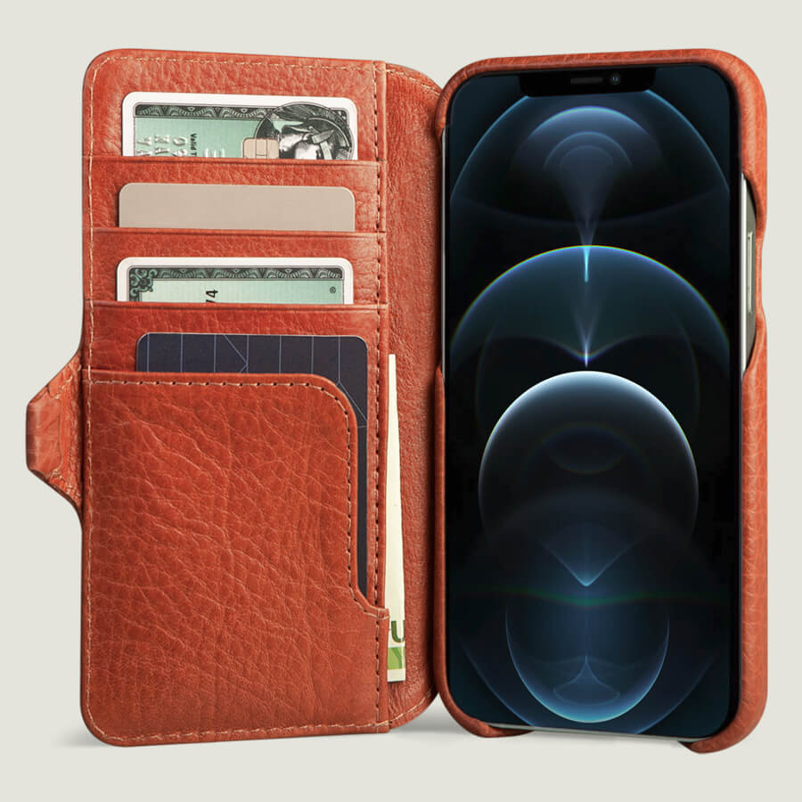 iPhone 12 & 12 pro wallet leather case - Discontinued - Vaja