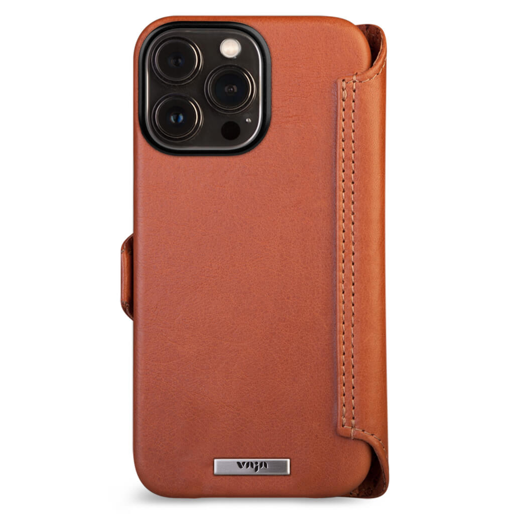 Wallet iPhone 14 Pro Max leather case - Vaja