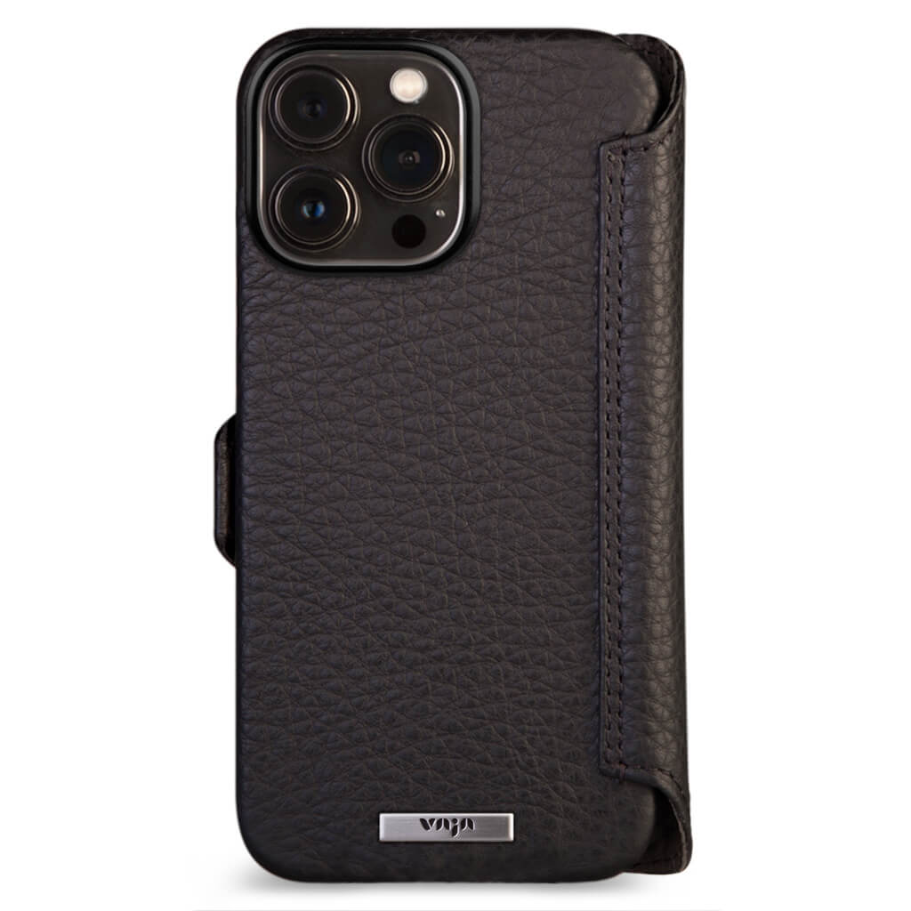 Wallet iPhone 14 Pro Max leather case - Vaja