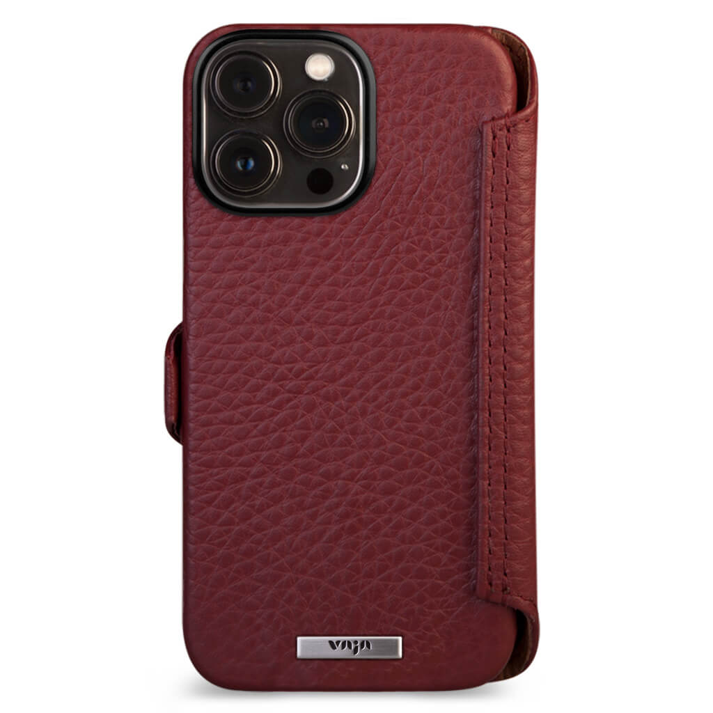 Wallet iPhone 14 Pro Max leather case - Vaja
