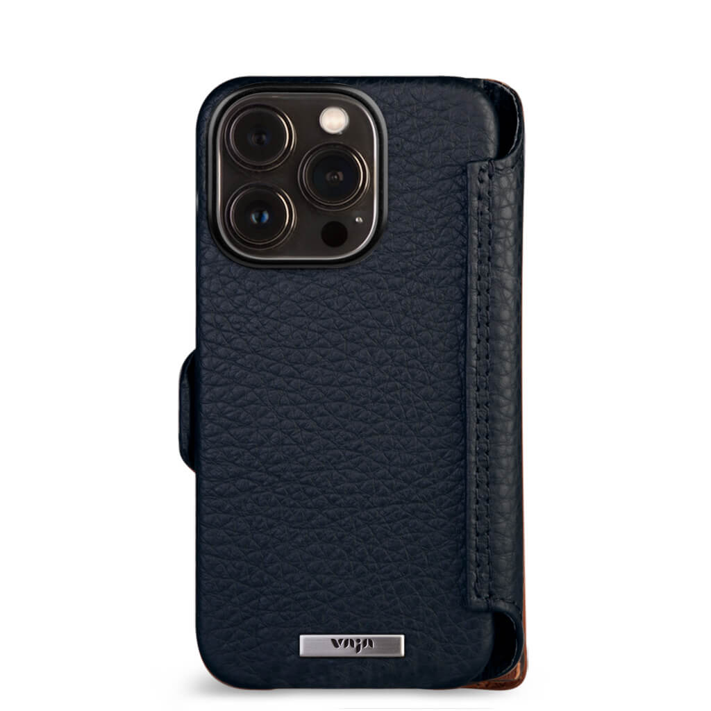 Wallet iPhone 14 Pro leather case - Vaja