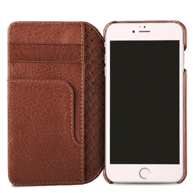 Wallet Agenda iPhone SE Leather Case - Vaja