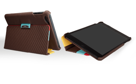 Stripes - Multi-Colored iPad Mini Retina Leather Case