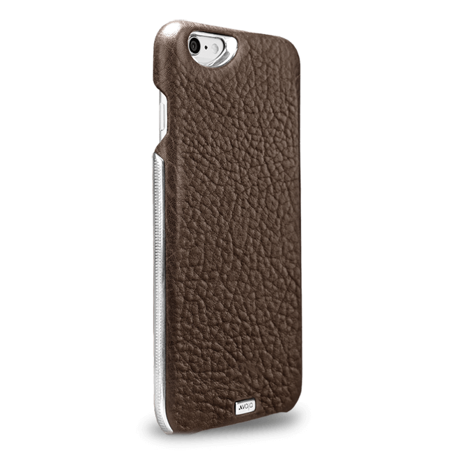 Customizable Grip Silver Montana - Unique iPhone 6/6s leather case - Vaja