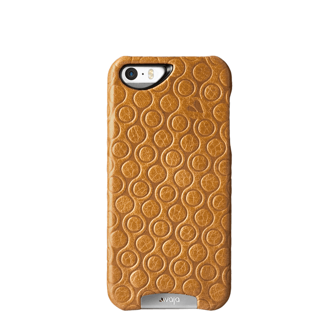 iPhone SE - Embossed Leather Grip Case - Vaja