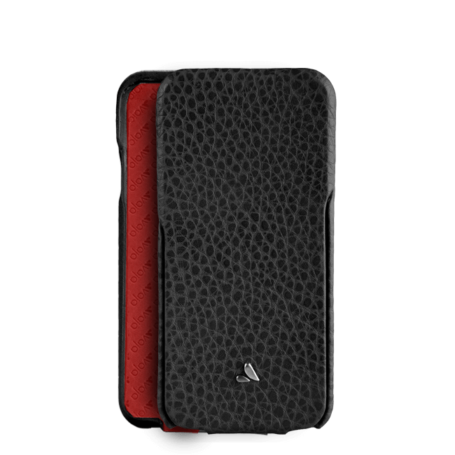 Top Flip - Premium Leather iPhone SE Cases - Vajacases