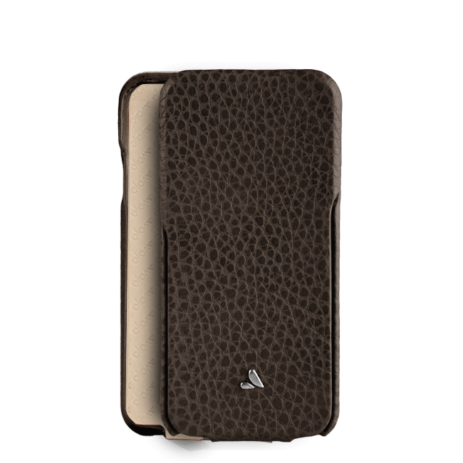 Top Flip - Premium Leather iPhone SE Cases - Vajacases