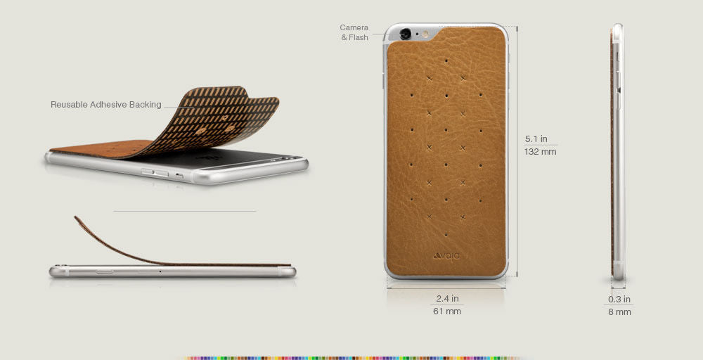 Leather Back - Premium Leather Back for iPhone 6/6s