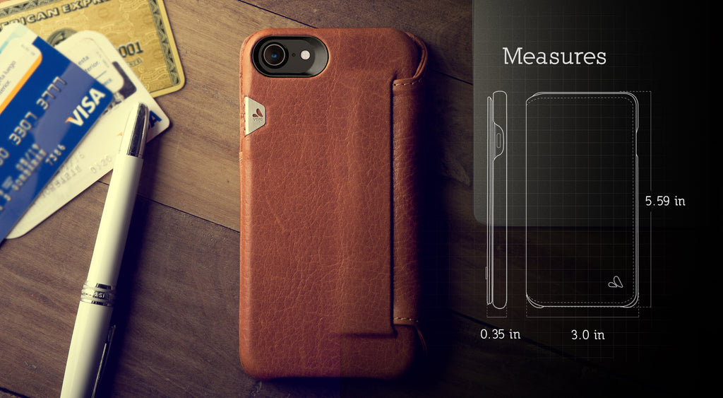 Agenda Billetera - Funda de Cuero Billetera para iPhone 7