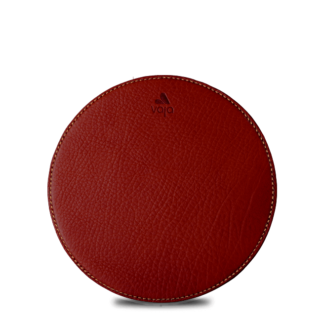 Leather Round Mouse Pad - Vaja