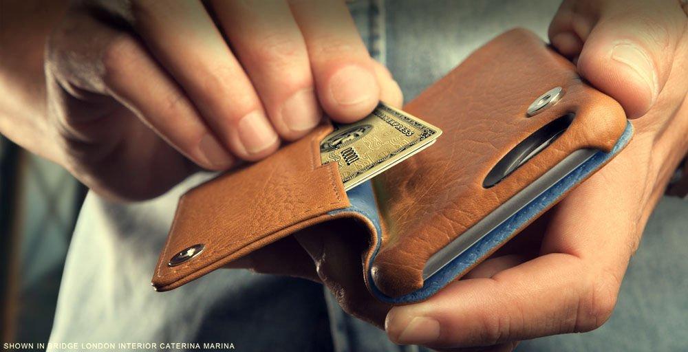 Funda de cuero Niko Wallet para iPhone 8 Plus