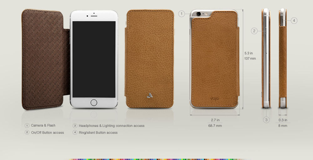 Nuova Pelle - Wrap around iPhone 6/6s Leather Cover