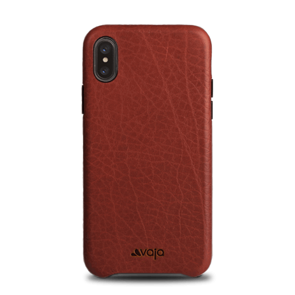Slim Grip iPhone X Leather Case - Vaja