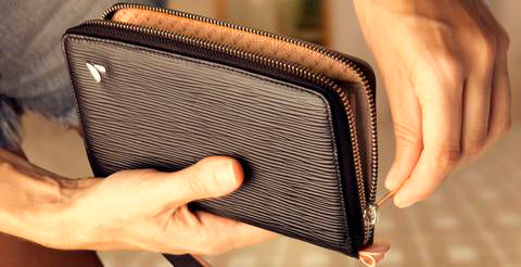 Lucy Plus - Premium Leather Lady Clutch - Suitable for all iPhones