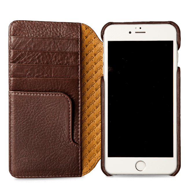 Wallet Agenda iPhone 8 Plus Leather Case - Vajacases