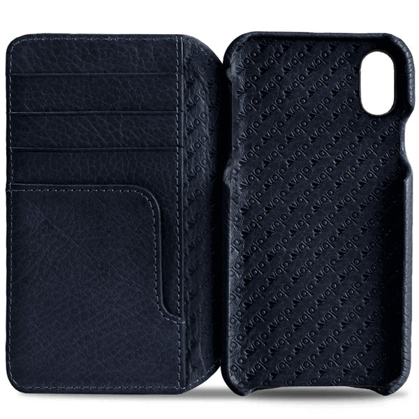 Wallet Agenda iPhone X / iPhone Xs Leather Case - Vaja